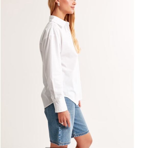 Abercrombie & Fitch White Blouse - Picture 7 of 8